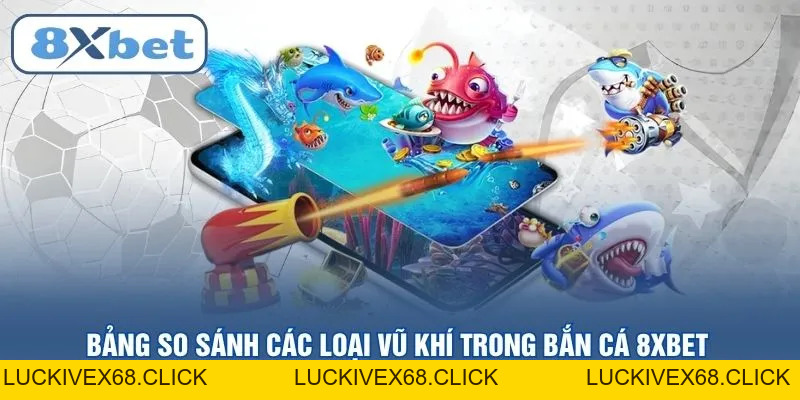Bắn cá 8XBET – Đỉnh cao giải trí săn thưởng trực tuyến 2026 - LUCKIVEX68